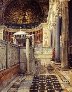 Sir Lawrence Alma-Tadema - Interior Of The Church Of San Clemente Rome