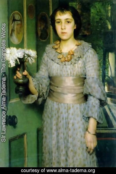Sir Lawrence Alma-Tadema - Portrait Of Anna Alma Tadema