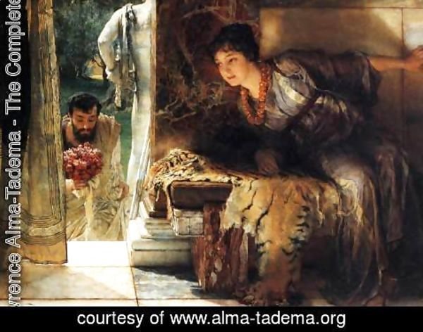 Sir Lawrence Alma-Tadema - Welcome Footsteps 1883