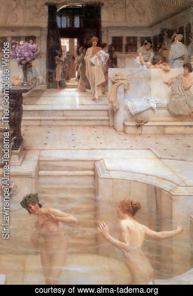 Sir Lawrence Alma-Tadema - A Favorite Custom, 1909